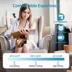 GlowTech France - Intelligent Home Use Electric Intelligent Kneading Heating Knee Massager Rechargeable Pain Relief Infrared Laser Vibration Knee Massager