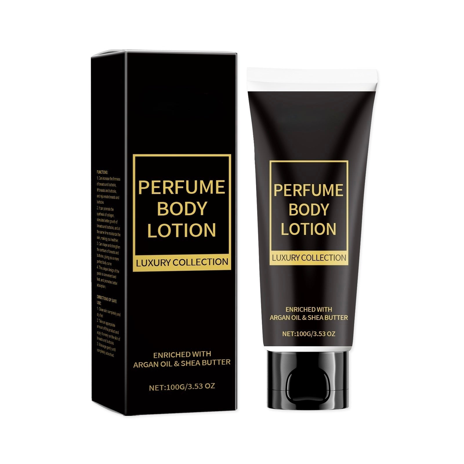 GlowTech France - Crème parfumée pour le corps a l’huile d’argan et beurre de karité